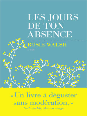 cover image of Les jours de ton absence